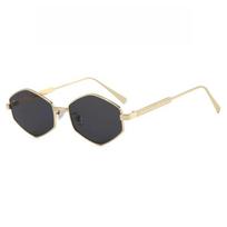 Metal Diamond-Shaped Sunglasses Stylish and Unique Street Style Shades for Women Outdoor Travel Fishing UV Protection Eyewear