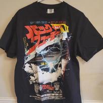 Rucking Fotten Back to the Future Japanese DeLorean Graphic Tee Large XL gray