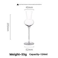Vintage Crystal Glass Snifter Whiskey Cup Creative High-end Home Bar Tasting Glass 101-200ml white