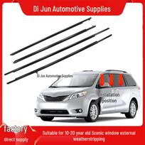 Sienna Window Glass Waterproof Sealing Strip for 10-23 Year Models Right Front Door gray