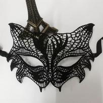 Black Sexy Lingerie Lace Mask Half-face Cosplay Party Fun Cute Face Eye Mask