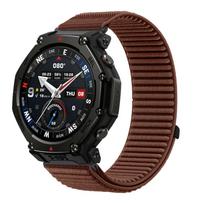 18/20/22mm Nylon Loop Strap For Amazfit T-Rex3 Pro/Balance 2/Active 2 Square Sports Breathable Band Huawei watch 5/4GT6-5-4 46mm For 18mm width ruda