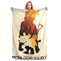Metal Gear Solid Enter Shadow Moses Komiksai MGS1 Žaidimai Antklodės Flanelinė Mėtoma Antklodė Miegamajam Kelionėms Mėtomi Pledai Lovatiesė Antklodė 80x120cm gray