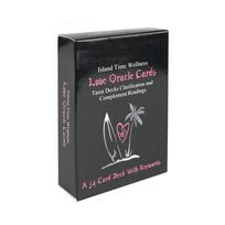 Island Time Wellness Love Oracle Cards Tarot Decks Clarification and Complement Readings a 54 Card Deck with Keywords Games black