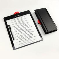 Nursing Clipboard Foldable Handheld Folders Portable Writing Board 3 Layers Secure Paper Grip for Ducuments for Doctors Students gray