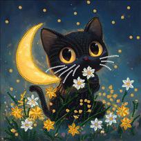 DIY Rhinestone Craft: Cat, Dragon, Dog, Peacock Irregular Shape Creative Painting