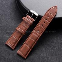 12/14/16/18/20/22/24mm Calfskin Leather Watch Straps Black Brown Soft Watchband for Women Men Business Pin Clasp Wristwatch Band 12mm šviesiai ruda spalva
