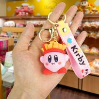Star Kirby Figure Keychain: Anti-Lost Pendant for Cars, Bags, and Gifts white