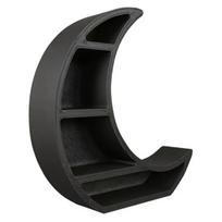 Crescent Moon Shape Storage Rack, Faux Crystal Natural Stone Display Rack, 3D Printed Multi-Layer Organizer Rack for Desk