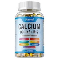 Calcium Complex Capsules; formulated with Vitamin D3 and K2; promotes calcium absorption; supports joint health; suitable for adults. 120*1