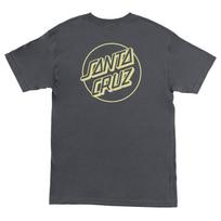 New Santa Cruz Skateboards Shirt Opus Dot Charcoal Safety M beige