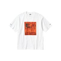 UNIQLO Mickey And Keith Haring Anime Print Crew Neck Short Sleeve T-Shirt Unisex Tops White 461337-00 XL