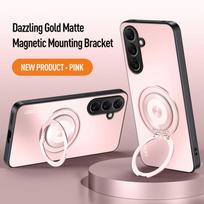 Magnetic Ring Stand Phone Case for Samsung Galaxys 26 Ultra S25 Edge S24 FE S23 S22 S21 Plus A57 A37 A17 A07 A56 A36 A55 Cover Galaxy S24 oranžinė