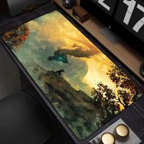 Sekiro Shadows Die Twice Custom Mouse Mat Non-Fray Stitched Edge Smooth Cloth Rubber Base XL Mousepad for Gaming Laptop Desk 30cmx60cm(11.8x23.6inch) beige