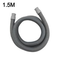 Thickened Wall Washing Machine Drain Hose Flexible Corrugated Washer Drain Pipe  Laundry Drainage Style A-1.5m gray