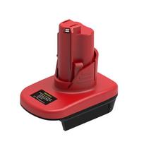 For Milwaukee M12 12V Power Tool DM20M12 Adapter Compatible With suitable for Milwaukee M18 18V & for DeWalt 20V Lithium Battery