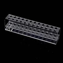 12/24/36/48 Holes Acrylic Pen Holder Multifunctional Stationery Display Stand  Eyelash Planting style1 24 holes black