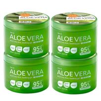 Aloe Soothing Gel 500ml 4 pcs Moisturizing Cream for the Whole Family Soothing + Hydration beige