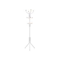 SONGMICS Metalinis drabužių kabyklos stovas, drabužių stovas, skrybėlių ir rankinių pakaba, 182 cm aukščio prieškambario medis, RCR19W, kreminės baltos/ Dramblio kaulo spalvos balta