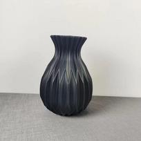 Modern Flower Vase White Plastic Vase Flower Pot Basket Nordic Home Living Room Decoration Ornament Wedding Flower Arrangement juoda