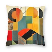 MidCentury Modern Atomic Age Square Pillowcase Polyester Linen Velvet Pattern Decorative Pillow Case Sofa Seater Cushion Cover 30cmx30cm(12x12Inch) yellow