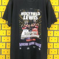Vintažiniai 1999 m. Evander Holyfield Lennox Lewis marškinėliai Bokso Kovos Reklaminė Prekė Dydis XL Vintažiniai Stilingi Patogūs Laisvalaikio S gray