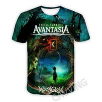 Avantasia Grupė Hip-hop Rock 3D Spausdinimo Sportinis Greitai Džiūstanti Kvėpuojanti Vyriška Marškinėlių Viršutinė Dalies Gatvės Atsitiktinė Mada Klasikinė Muzika Trumpomis Rankovėmis XXL