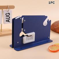 New Metal Bag Sealer Portable Bag Sealer Taper Dispenser With Trimmer Cutter Sealing Machine For Home Kitchen Outdoor Picnic 1PC mėlyna