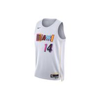 Nike NBA Miami Heat Tyler Herro City Edition Printed Quick-Dry Jersey Tank, 2022-23 Season Unisex Jersey Tank White DO9599-102 XL white