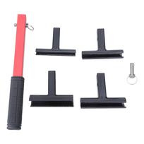 Hinges Adjusting Wrenches Set Portable Sturdy 4 in 1 Tool for Door Hinges Adjustment Sturdy Metal with Rubber Grip pink