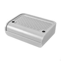 Cat Ramp for Litter Box Step Litters Catcher Footboard Keep Room Tidy Accessory Easy Cleaning Small white