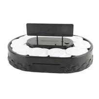 Rotary Sushi Machine Automatic Rotating Table Display Stand Swing Tray Turntable for Sushi Dessert Cupcake Type 1 black