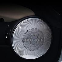 Car Styling Door Stereo Speaker Decoration Tweeter Covers Stickers Trim For Mercedes Benz C Class W204 Interior Auto 2 PCb0R gray