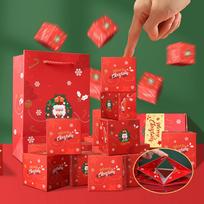 Explosion Box Luxury Cash Explosion Gift Box for Birthday Anniversary Surprise Unique Folding Bouncing Red for Valentine's A 3 red