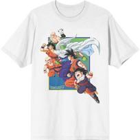 Dragon Ball Z Group Gradient Men's White T-Shirt S