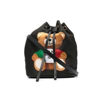 Moschino Teddy Bear Print Pu Bucket Bag Women bags Black A8445-8213-1555 Basic Set (Bag+Dust Bag) black