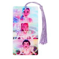 K-Pop Demon Hunters Acrylic Bookmarks with Tassel Cartoon Theme Decorative Literary Gifts for Reading Lovers and Book Fans