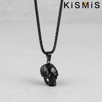 Personality Retro Punk Rock Goth Trendy Exaggerated Skull Necklace Male Popular Jewelry Party Halloween