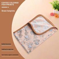 Coral Fleece Pet Blanket - No Shedding, Double-Sided, All-Season Comfort Mat 60x40cm (68g)
