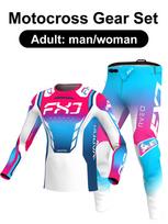 motocross gear set Enduro cross Jersey Pant Kits Racer Gear Set Off-road Mens Kits Women's mountain Downhill Motorcycle MX XL-36