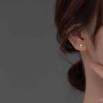 Glossy Tulip Stud Earrings: Cute, Trendy, Simple & Fresh for 2022 Copper black