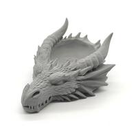 3D Print Dragon Head Storage Tray Multi Functional Funny Jewelry Display Holder Gothic Dragon Head Ornaments Living Room