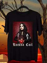 Cristina Scabbia Lacuna Coil Band Gift For Fan Tour T Shirt Full Size S-5XL XL brown