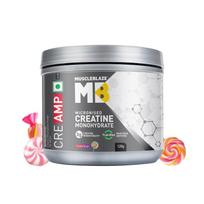 MuscleBlaze Micronised Creatine Monohydrate CreAMP Powder, Candy Rush, 120g