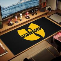 Wu-Tang Clan Color Mouse Pad Large Gaming Table Cushion Non-slip Laptop Tablet Big Mousepad XXL Mat Mini PC Playmat With Lock edge 30cmx60cm(11.8x23.6inch) yellow