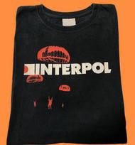 Interpol band t shirt, rock band t-shirt, cotton black shirt T853 XL beige