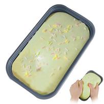 Lipni Dėžutė Tortas Squishy Žaislas Lėtai Kylanis Suspaudžiamas Žaislas Sviesto Ledų Dėžutė Squishy Fidget Žaislas Antistresinis Atpalaiduojantis Rankoms Relaksacija Dovana gray