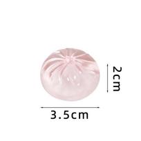 5Pcs Mini Dumplings With Steamer Bun Squeezable Toys Set Soft Stress Relief Crystal Squishy Fidget Sensory Toy Party Favors Gift white