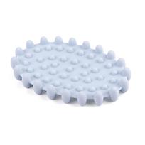 Multifunctional Soap Box Pad Silicone Soap Holder Household Sponge Drain Storage Plate Tray mėlyna