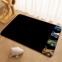 The Fast And The Furious Movie Floor Mat Floor Mat Soft Flannel Non-Slip Door  Rug for Living Room 40x60cm white